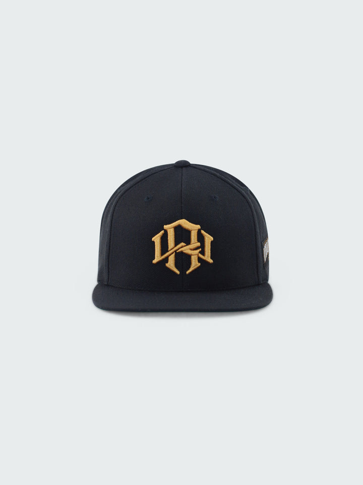 R. W MONOGRAM SNAPBACK BLACK-GOLD by RENOWNED WEAR - HATS available at RENOWNED WEAR