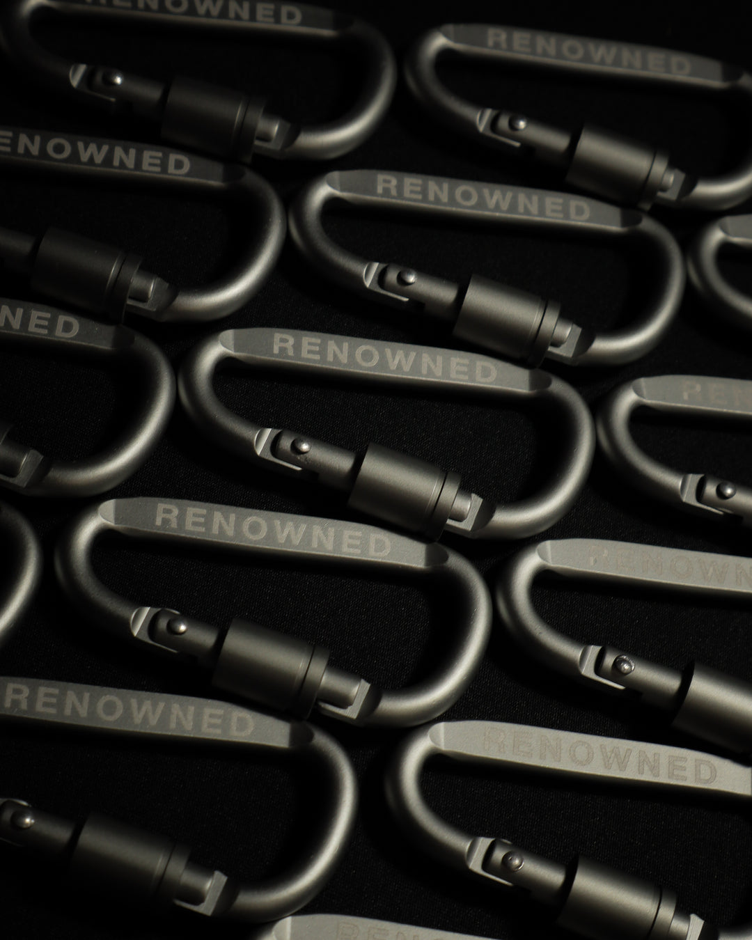 Renowned Silver Gray Carabiner by RENOWNED WEAR  -  available at RENOWNED WEAR 