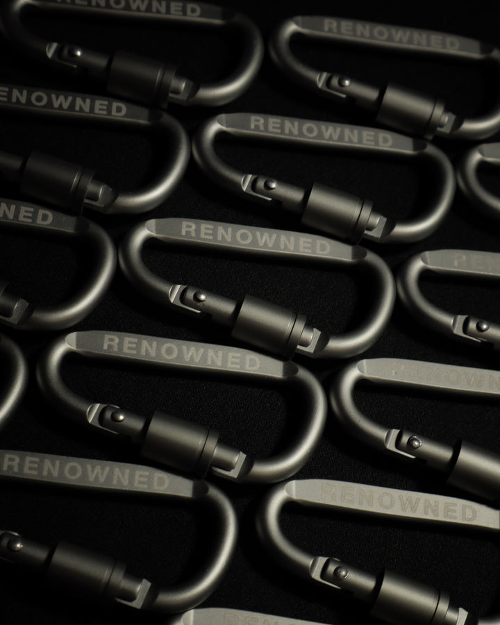 Renowned Silver Gray Carabiner by RENOWNED WEAR  -  available at RENOWNED WEAR 