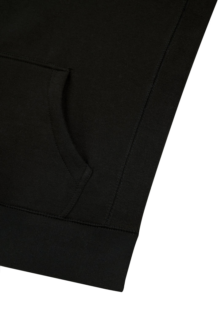 R. W LOGO HOODIE BLACK by RENOWNED WEAR - HOODIE available at RENOWNED WEAR 