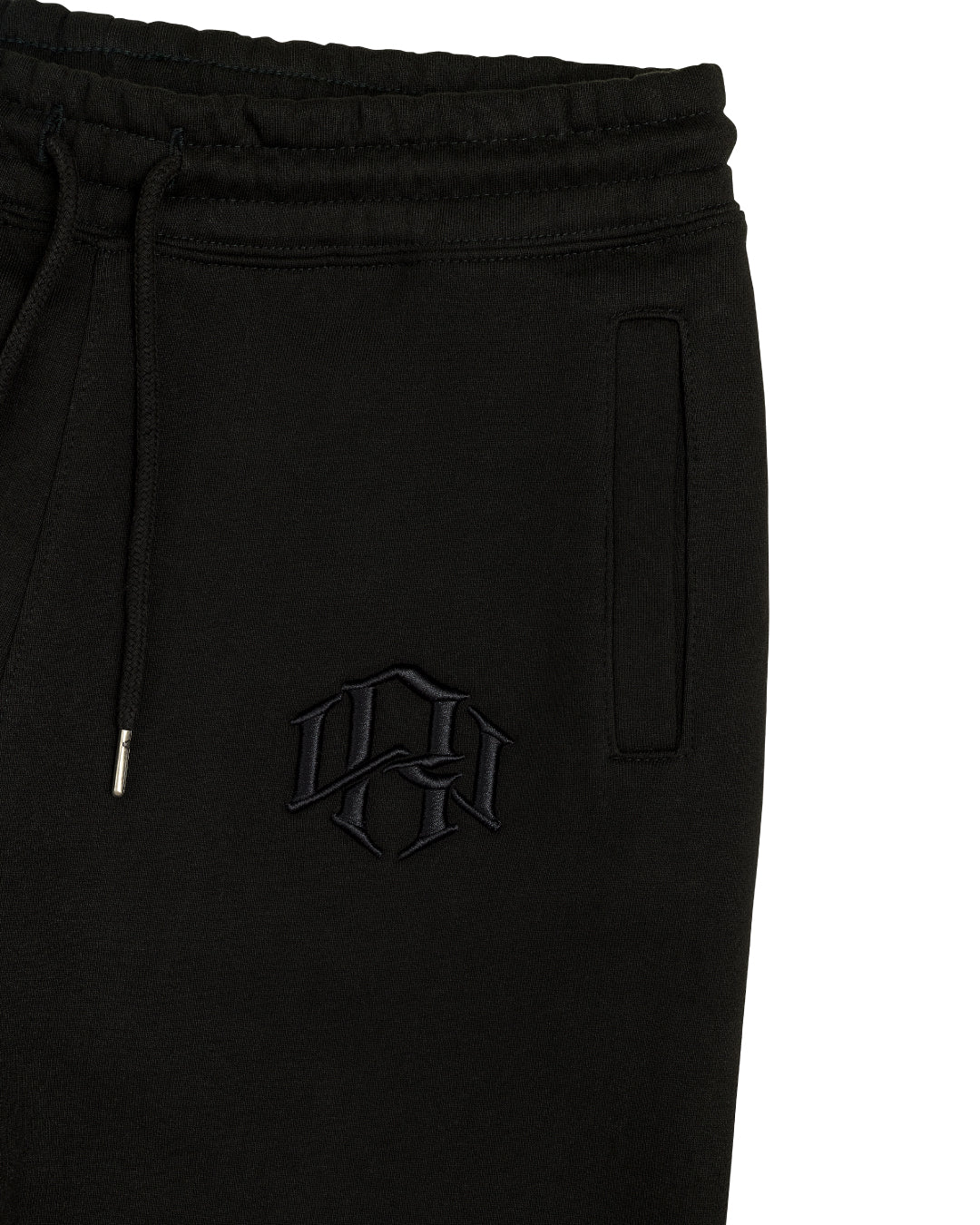 R. W LOGO SWEATPANTS BLACK by RENOWNED WEAR  - SWEATPANT available at RENOWNED WEAR 