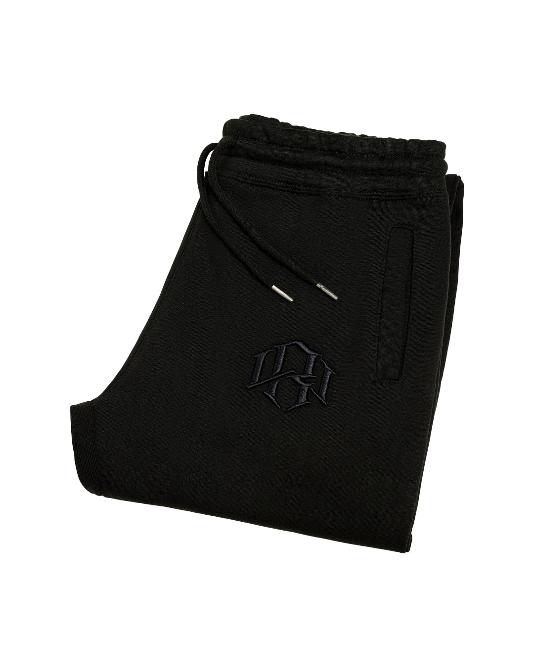 R. W LOGO SWEATPANTS BLACK by RENOWNED WEAR  - SWEATPANT available at RENOWNED WEAR 
