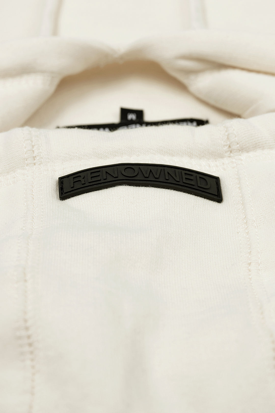 R. W LOGO HOODIE CREAM by RENOWNED WEAR - HOODIE available at RENOWNED WEAR 