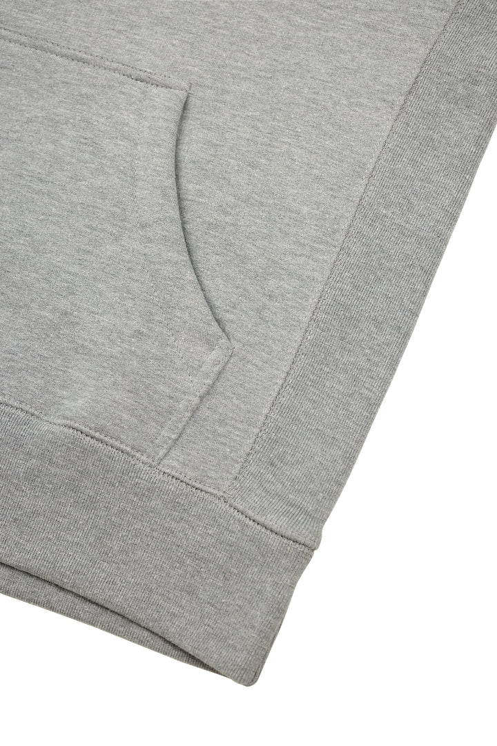R. W LOGO HOODIE HEATHER GREY by RENOWNED WEAR - HOODIE available at RENOWNED WEAR 