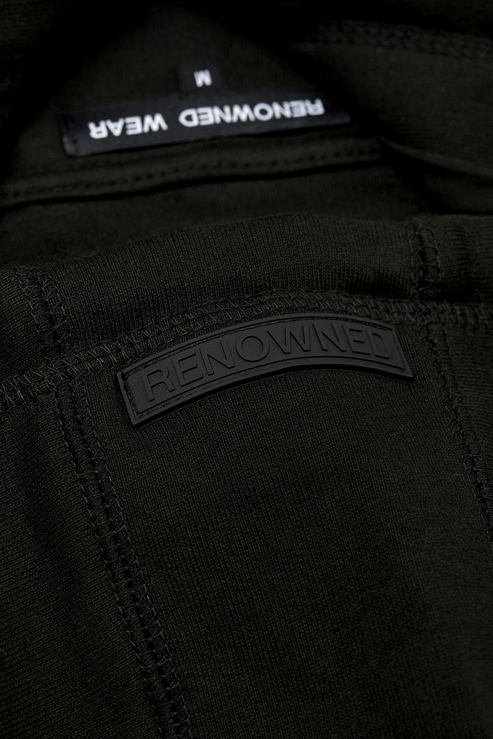 R. W LOGO HOODIE BLACK by RENOWNED WEAR - HOODIE available at RENOWNED WEAR 