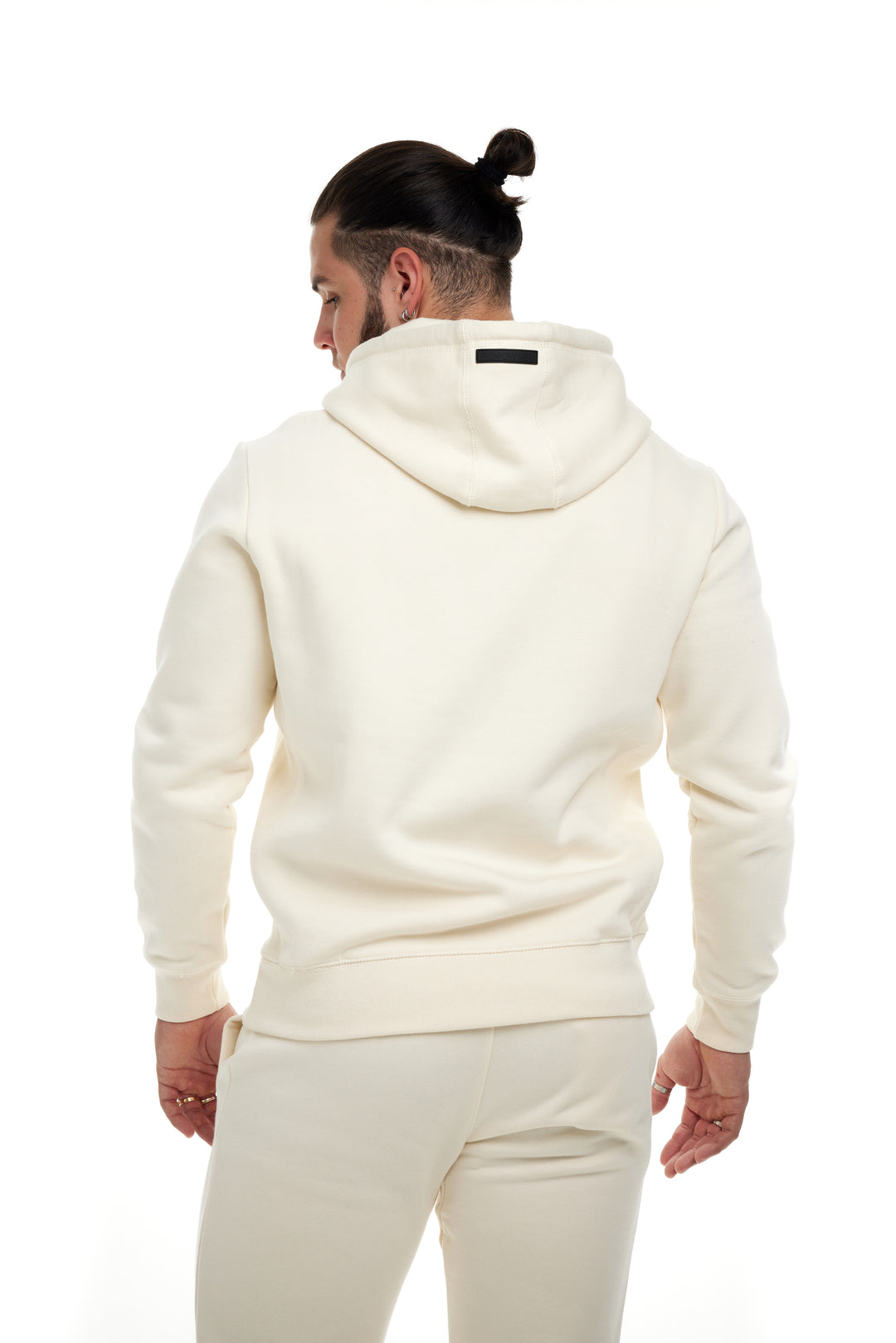 R. W LOGO HOODIE CREAM by RENOWNED WEAR - HOODIE available at RENOWNED WEAR 