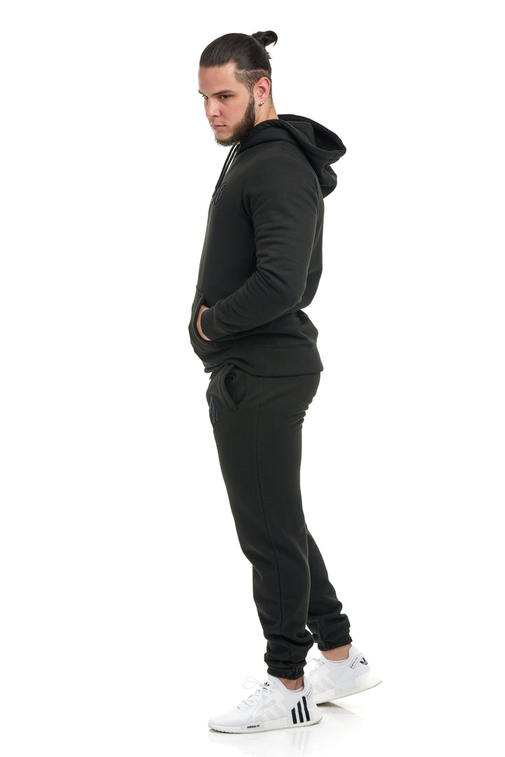 R. W LOGO SWEATPANTS BLACK by RENOWNED WEAR  - SWEATPANT available at RENOWNED WEAR 