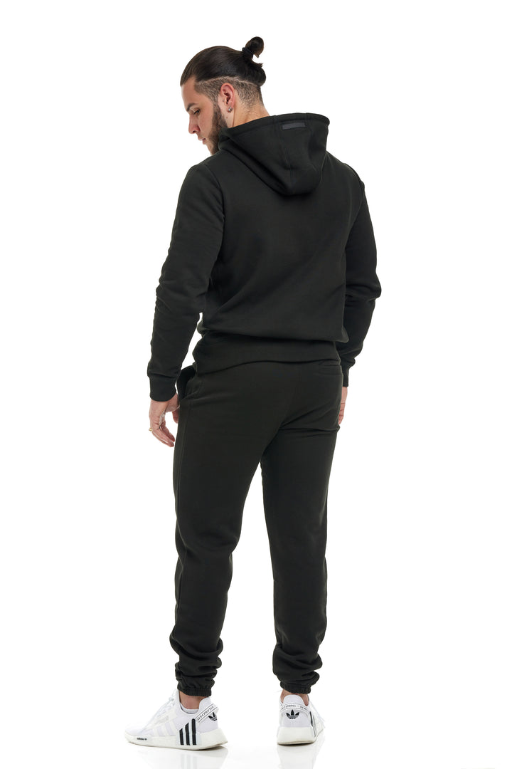 R. W LOGO SWEATPANTS BLACK by RENOWNED WEAR  - SWEATPANT available at RENOWNED WEAR 