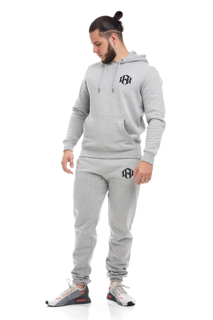 R. W LOGO SWEATPANTS HEATHER GREY by RENOWNEDWEAR - SWEATPANT available at RENOWNED WEAR 
