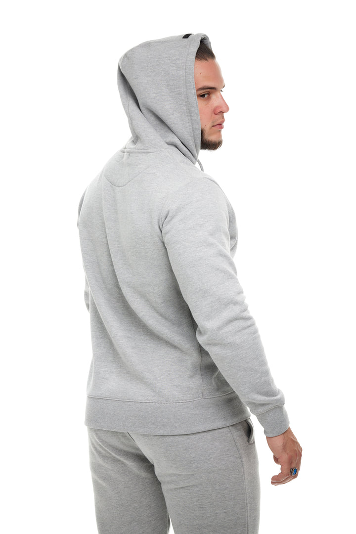R. W LOGO HOODIE HEATHER GREY by RENOWNED WEAR - HOODIE available at RENOWNED WEAR 