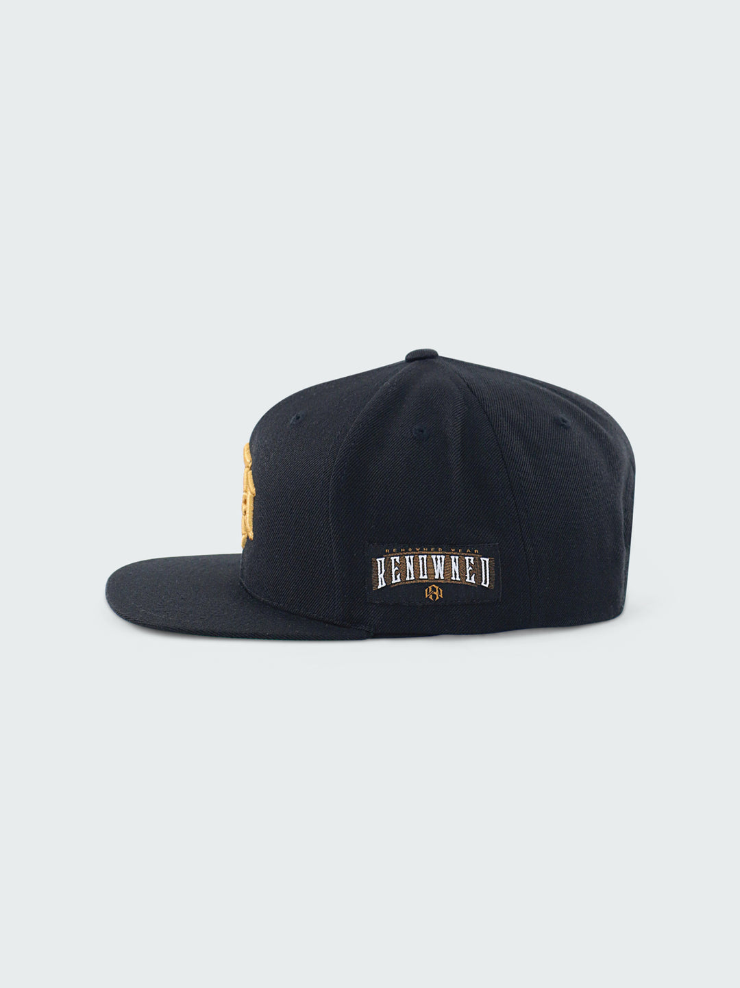 R. W MONOGRAM SNAPBACK BLACK-GOLD by RENOWNED WEAR - HATS available at RENOWNED WEAR 