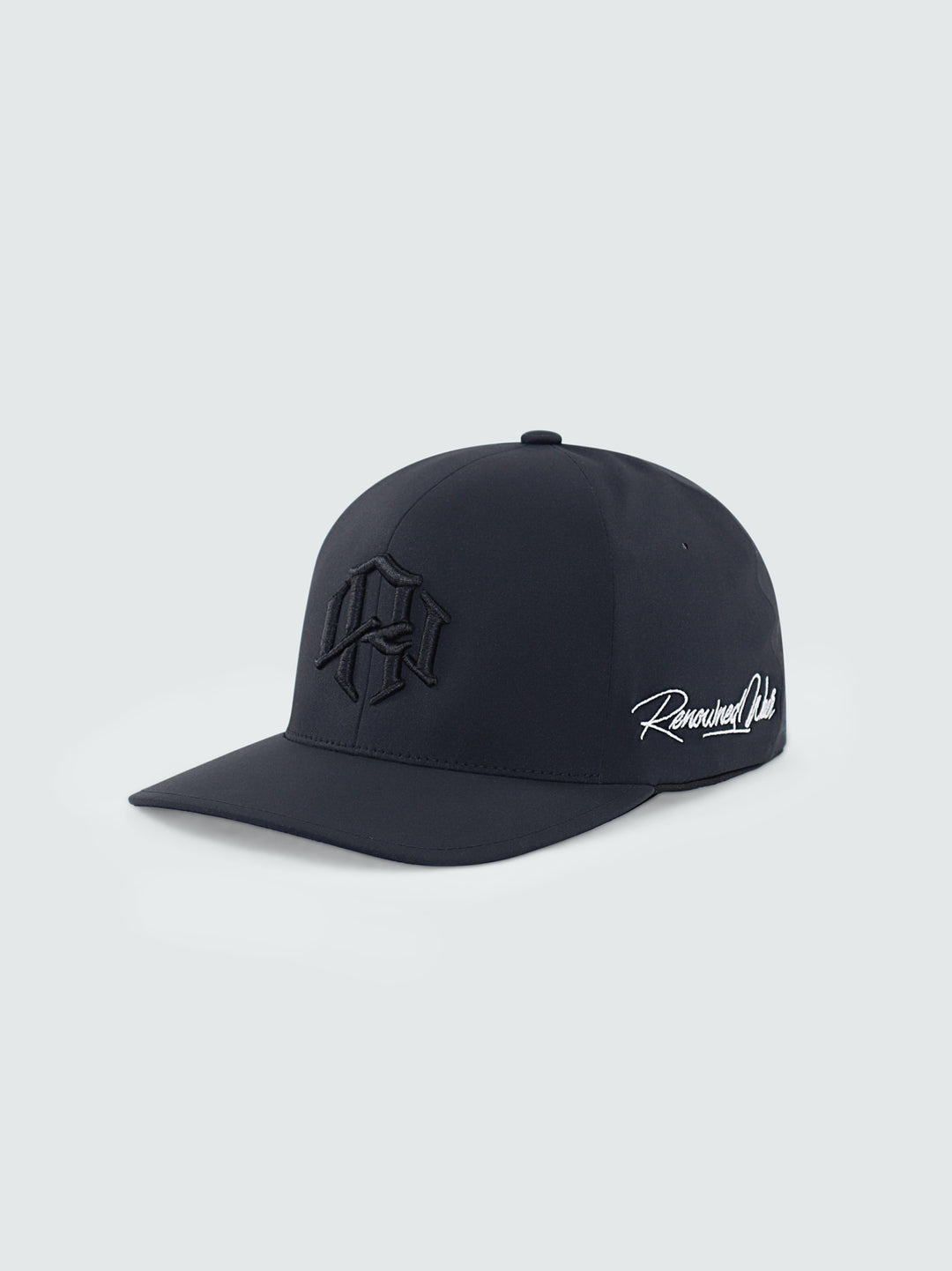 R. W BLACK MONOGRAM MOTIF CAP by RENOWNED WEAR - HATS available at RENOWNED WEAR 