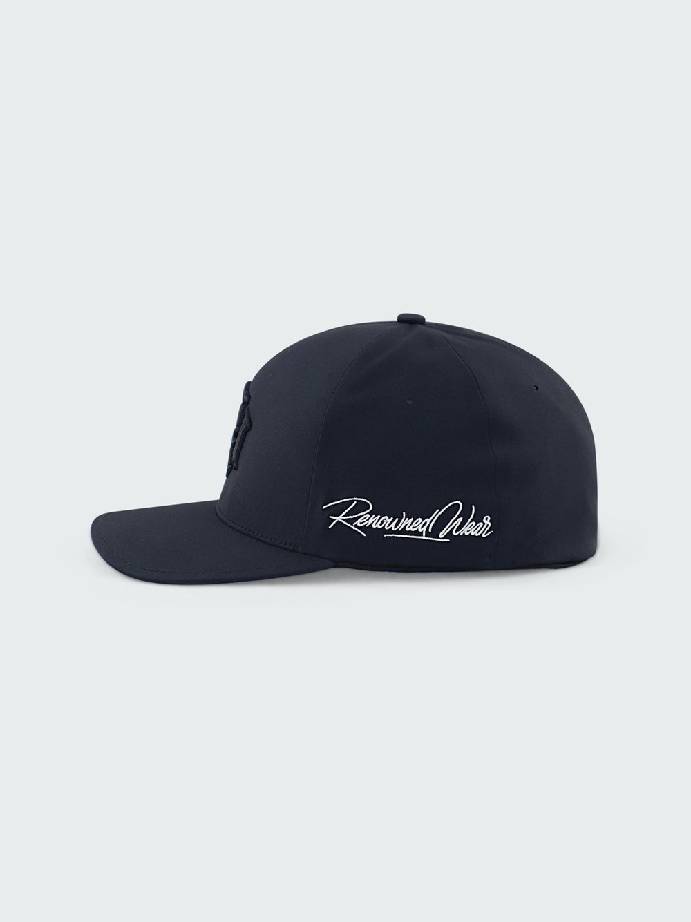 R. W BLACK MONOGRAM MOTIF CAP by RENOWNED WEAR - HATS available at RENOWNED WEAR 
