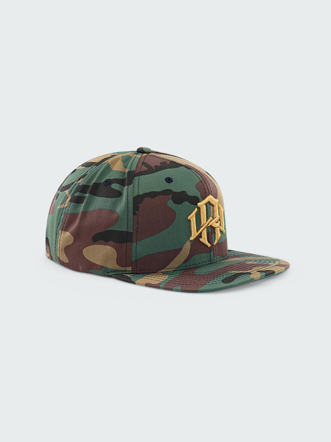 R. W MONOGRAM SNAPBACK CAMO-GOLD by RENOWNED WEAR - HATS available at RENOWNED WEAR 